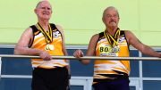 Barrie Kernaghan (left) and Norm Richards are longtime rivals and teammates.