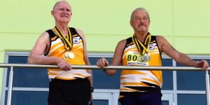 Barrie Kernaghan (left) and Norm Richards are longtime rivals and teammates.