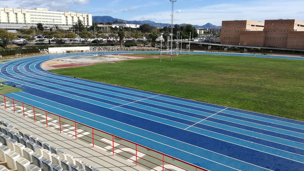 University of Malaga's two-tone Mondo track will hos