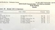 Results of Des Moines masters exhibition neglect to note a stunning M70 world record.