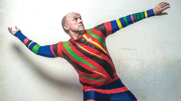 Roald Bradstock rarely lacks something to throw. But here's his portrait from a timeout.com profile two years ago.