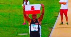 Liam Byrne pulled a Mexico City at Malaga, risking being kicked out of the meet for showing Gibraltar flag.