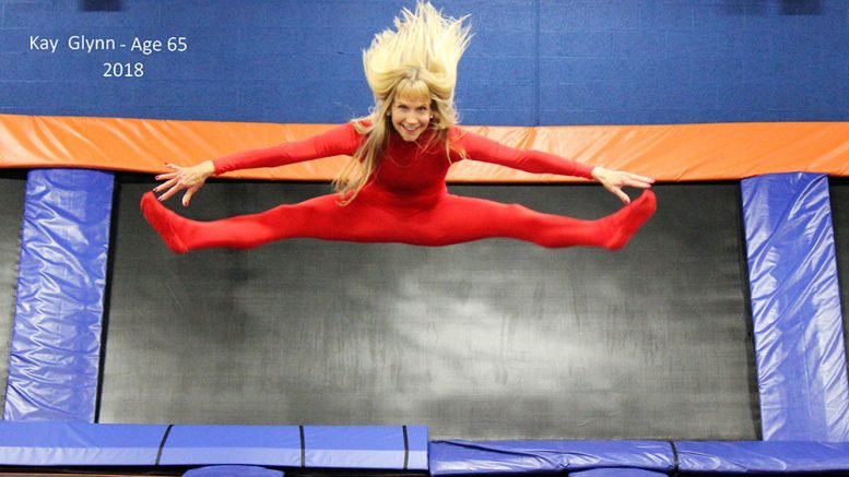 Kay, in her trademark red elf tights, is our Medicare masters star.