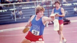 Nearly 40 years ago, John wore Team USA kit in a dual meet in Manila, Philippines.