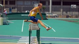 M60 hurdler Jeff Brower , shown at 2005 masters nationals in Hawaii, has cleared most bureaucratic barriers as well.